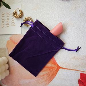 Hot Sale Velvet Drawstring <b>Bag</b> for Packing Dark Purple <b>Mini</b> Gift <b>Bag</b> Jewelry <b>Bag</b> Necklace Earring Storage - Product Image 5