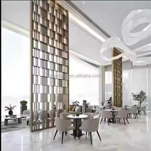 Paravents décoratifs en métal personnalisés GYK pour les halls d'hôtels, panneaux de séparation pour l'ingénierie et la décoration - Product Image 4