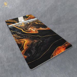 กระเบื้องพอร์ซเลนลายหินอ่อนสีดำทองหรูหรา ขนาด 1200x2400 มม. ผิวมันเงาขัดเงา สำหรับผนังและพื้นห้องน้ำโรงแรม - Product Image 6