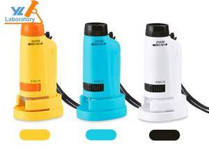 Microscope pour sciences naturelles et éducation Microscope portable grossissant à zoom pour enfants Microscope biologique portatif jouet - Product Image 2