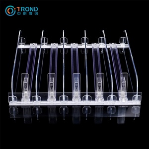 Étagère de vente au détail affichage de bouteille de boisson avec poussoir automatique organisateur d'étagère de boisson en acrylique en plastique - Product Image 1