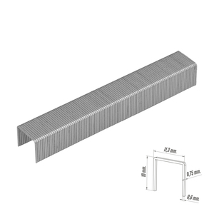 Graffette per Chiodatrice/Spillatrice Elettrica. No. 3 10x11,4 mm. Scatola da 1.000 pezzi - Product Image 2
