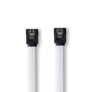 <span class=keywords><strong>Cable</strong></span> SATA Recto para HDD/SSD, con Cubierta <span class=keywords><strong>de</strong></span> Nailon Trenzado y PVC, con Cierre <span class=keywords><strong>de</strong></span> Seguridad para Unidades <span class=keywords><strong>de</strong></span> CD, 50CM/30CM, Blanco - Product Image 6