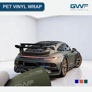 Vinyle de covering automobile PET mat anti-taches 7,5 mil Ultimate Flat Arm* vert, rouleau complet 1,52 m x 17 m / 5 pi x 56 pi, garantie 3-5 ans, vente en gros - Product Image 1