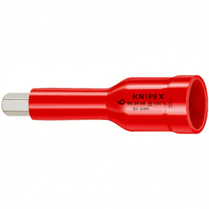 Knipex <b>Socket</b> Wrench 6mm 3/8 Inch Drive 1000V Insulated For Hexagon <b>Screws</b> - Product Image 2