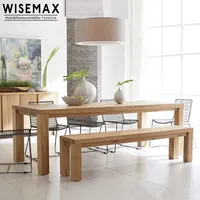 Meubles de Table en bois massif au Design moderne, nouveau Design, écologique, Table de Table à manger, de Villa et de Patio,
