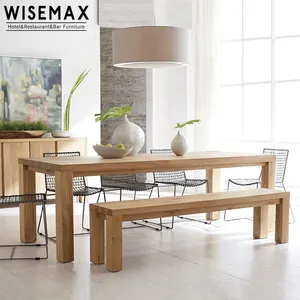 WISEMAX mobilya Modern tasarım yaratıcı katı ahşap yemek masası orijinal ekoloji günlük tarzı Villa veranda mobilya