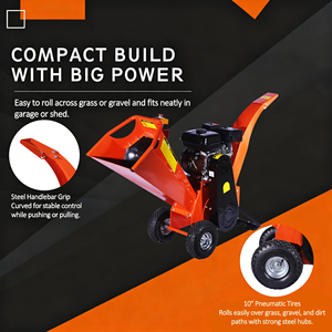 枝粉砕機 6.5馬力 林業機械 枝粉砕機 ウッドチッパー シュレッダー マルチングマシン - Product Image 6