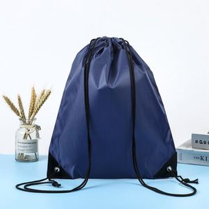 Custom Logo School <b>Backpack</b> Eco-Friendly Recycled Polyester Drawstring Bag for Sports and Shopping - Product Image 1