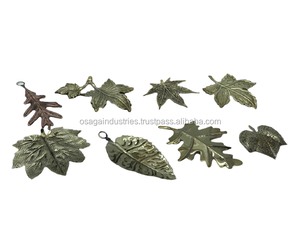 ขนาดใหญ่ชุด3โลหะGOLDEN GARDENใช้LEAF DESIGN HOME DECORตกแต่งสวนคริสต์มาสLEAF - Product Image 6