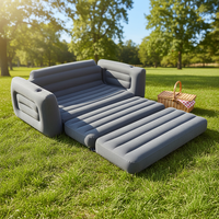 Canapé-lit gonflable portable imperméable à prix réduit, vente chaude, approvisionnement direct d'usine, matériau PVC pour une utilisation en extérieur, voyage