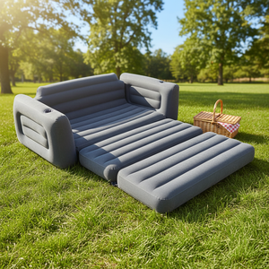 Canapé-lit gonflable portable imperméable à <span class=keywords><strong>prix</strong></span> réduit, vente chaude, approvisionnement direct d'usine, matériau PVC pour une utilisation en extérieur, voyage - Product Image 1