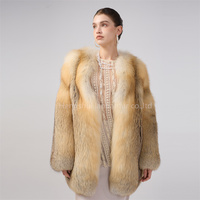 Peut être personnalisé en taille et en longueur, manteau en fourrure de renard véritable, taille plus, manteau d'hiver chaud pour femmes