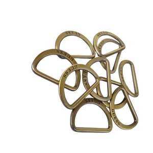 Boucle en alliage de zinc métallique de conception personnalisée de bonne qualité Anneau en D plat Boucle ronde en forme de D - Product Image 6