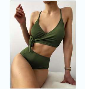 Bikini <span class=keywords><strong>taille</strong></span> haute pour jeunes filles, ouvert, sexy, pour femme, grande <span class=keywords><strong>taille</strong></span>, coréen - Product Image 5