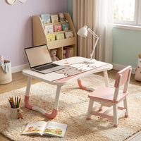 Bureau portable pliable pour ordinateur portable, table de lit en métal pour l'étude, support pliable pour ordinateur portable à utiliser avec des outils