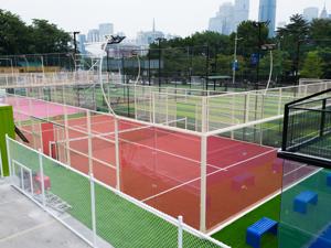 Terrain de padel en acier inoxydable durable, finition galvanisée à chaud, verre trempé de 12 mm d'épaisseur, gazon artificiel, garantie 10 ans - Product Image 3