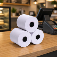 Rouleau de papier thermique blanc à impression numérique pour systèmes de terminaux de paiement bancaire et de point de vente (PDV), 48 g/m², 57x40 mm – Vente chaude usine