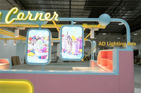 Kiosque de centre commercial sur mesure pour gelato, design intérieur, éclairage LED personnalisé, mobilier de présentation pour magasin de crème glacée, comptoir de kiosque moderne pour confiserie