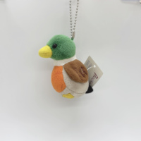 Jouets en peluche personnalisés en usine, porte-clés en peluche canard mignon, jouets en peluche doux pour enfants, pendentifs de sac
