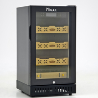 Humidor pour cigares personnalisable de 135 L, grand réfrigérateur à cigares avec compresseur, armoire thermostatée, capacité de 500 cigares avec éclairage LED