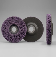 Disque de nettoyage et de décapage 125 mm multicolore, abrasif en carbure de silicium, pour meulage et polissage à sec ou humide
