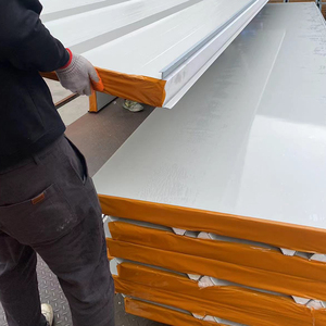 Rock Wool Clean Sandwich Board 150mm Panel Carbon <strong>Steel</strong> 0.5mm Roof <strong>Cold</strong> Room Panel - Product Image 3