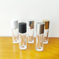 Mini-bouteilles de parfum de luxe 10 ml en verre épais, pressurisées, anti-fuite, avec bouchon transparent multicolore pour diffuseur à bâtonnets ZY