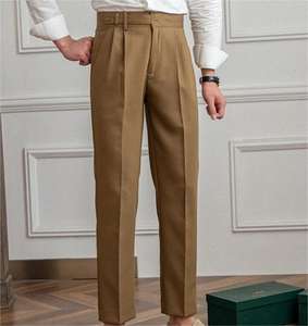 Vente chaude printemps et automne robe pantalon jambe droite anti-rides pantalons décontractés hommes - Product Image 3