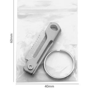 Ensemble de couteaux pliants miniatures portables en acier inoxydable, déballage rapide, couteaux EDC pour l'extérieur avec pendentif porte-clés, cadeau - Product Image 4