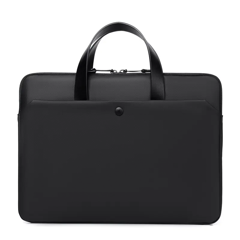Okul Laptop çantaları çok fonksiyonlu ağır moda toptan Messenger hakiki deri siyah dizüstü özel Logo zaman