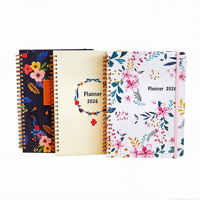 Carnet A5 à spirale personnalisé 2026 avec couverture en papier, agenda, planificateur quotidien pour la promotion