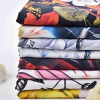 Tissu jersey tricoté imprimé sur mesure 100% rayonne Impression numérique pour robes d'été Tendance actuelle