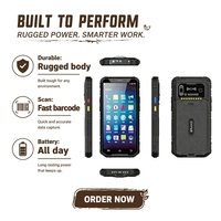 Lecteur portable Android 12 GMS 2,3 GHz 5100 mAh pour scanner de codes QR 2D, gestion d'entrepôt, caméra arrière 13MP, 4 Go + 64 Go