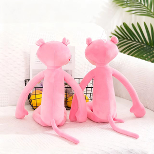 Peluche Pantera <span class=keywords><strong>Rosa</strong></span> all'ingrosso, Giocattolo di peluche elastico morbido, Fornitura all'ingrosso per regali per bambini, bomboniere per feste, Ordine all'ingrosso - Product Image 4