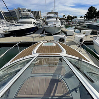 Tapis de pont avant pour bateau Bayliner 245 SB 2003, en mousse EVA imitation teck, style SeaDek MarineMat Gatorstep, auto-adhésif
