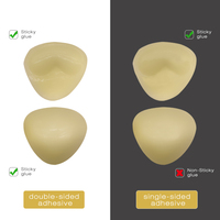 Soutien-Gorge en Silicone Adhésif Double Face OEM Effet Push-Up Cache-Tétons Triangulaires Instantanés pour Femmes