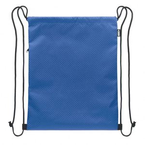 Promotional Eco-friendly Sustainable 420D RPET Printed <b>Drawstring</b> <b>Backpack</b> 34x42cm Carrying Handle for Sports Gym Fitness Use - Product Image 5