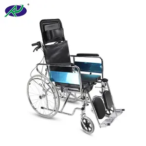 高背斜躺残疾人轮椅完美便车轮椅