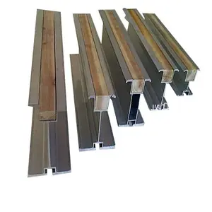 Extruded Industrial Aluminum Profile H Beam insert timber filler plastic bar/T Beam/I Beam for Concrete Formwork slab 166*127mm