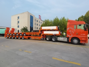 Les ventes directes d'usine peuvent personnaliser la <span class=keywords><strong>remorque</strong></span> de <span class=keywords><strong>camion</strong></span> à lit bas à 4 essieux <span class=keywords><strong>et</strong></span> la <span class=keywords><strong>remorque</strong></span> à plat à lit bas de 80 tonnes - Product Image 6