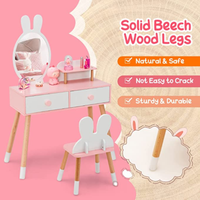 Jouets & amis enfants table chaises enfants coiffeuse tabouret ensemble enfants meubles
