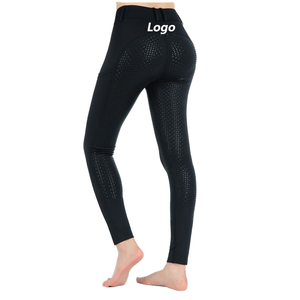 Pantalones de equitación de alta calidad para mujer con cintura elástica y elasticidad en cuatro direcciones para un movimiento cómodo al montar a caballo - Product Image 1