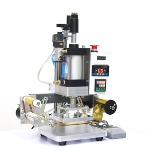 Machine de presse à transfert thermique pneumatique pour le marquage à chaud de logos de marque sur cuir, vente en gros d'usine - Product Image 4