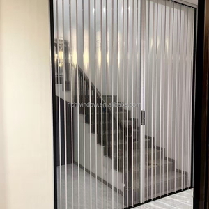 <span class=keywords><strong>Porte</strong></span> pliante en alliage d'aluminium au design moderne, avec plaque en acrylique givré transparent, étanche, pour vente en gros - Product Image 2