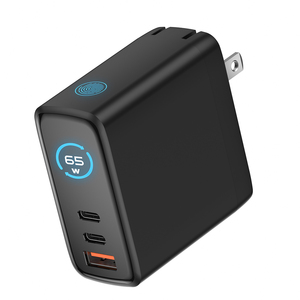 Pd 65W อะแดปเตอร์หน้าจอแสดงผล LED โน้ตบุ๊ค USB 2 Type-C ชาร์จเร็วปลั๊ก US ที่ชาร์จผนังแล็ปท็อปไฟ LED - Product Image 4