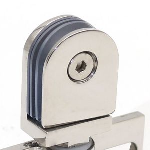 Bisagra pivotante ovalada de acero inoxidable F-622 con acabado espejo para puerta de ducha, puerta de vidrio, puerta de madera - Product Image 2