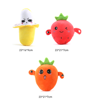 Jouet musical interactif éducatif en peluche personnalisé, banane, fraise, carotte, fruits, piano, instrument sensoriel musical, fonctionne sur piles