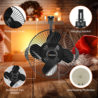 Ventilateur de circulation thermique à clipser pour poêle à bois, pour porte en verre de cheminée, sans électricité