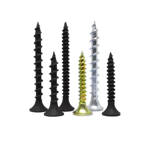 Tornillos autorroscantes de acero al carbono negro P-H PH0307068 M6 de rosca gruesa métrica y en pulgadas para instalación de paneles de yeso en paredes - Product Image 5